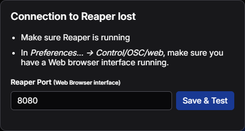 connection to reaper lost screenshot